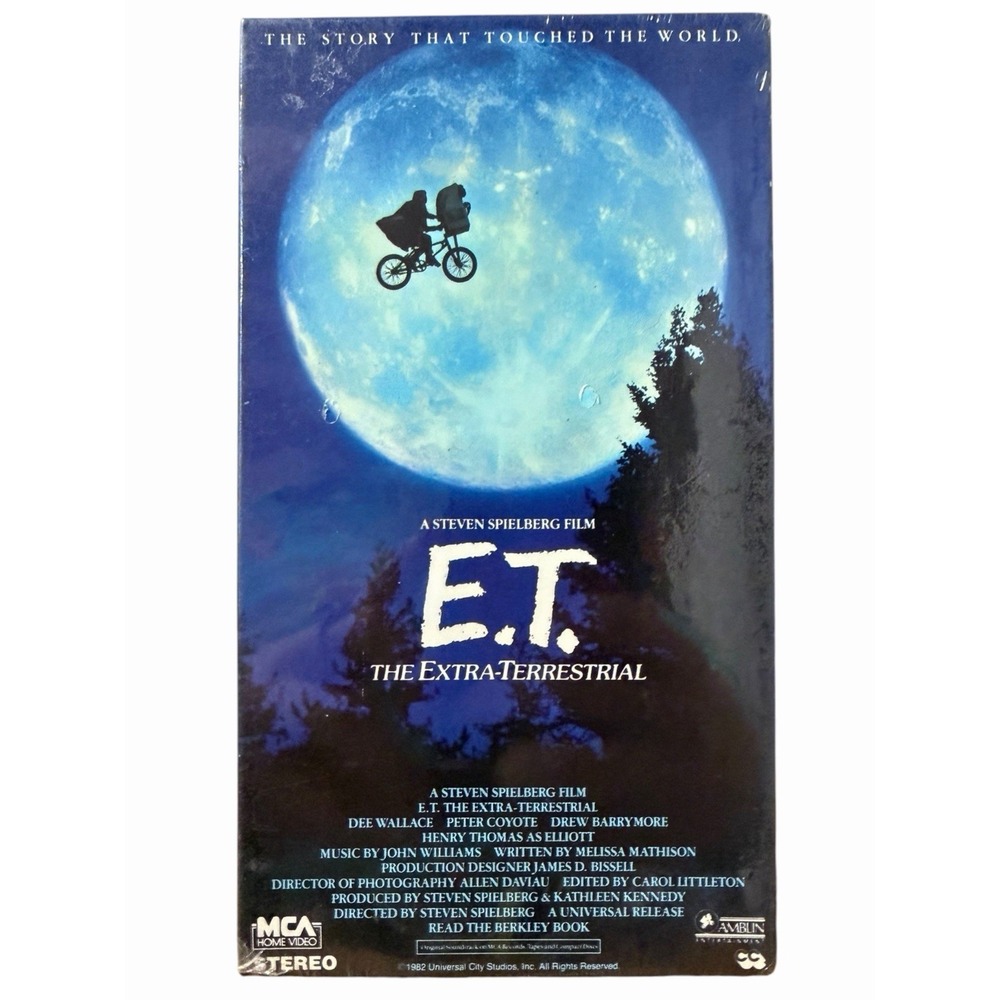 Vintage ET The Extra-Terrestrial MCA VHS 1988 New Sealed 77012 Hi-Fi Dolby